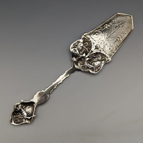 Around 1900 German Antique Continental Silver Cake Server